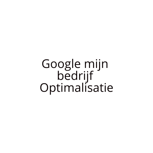 Google mijn bedrijf optimalisatie